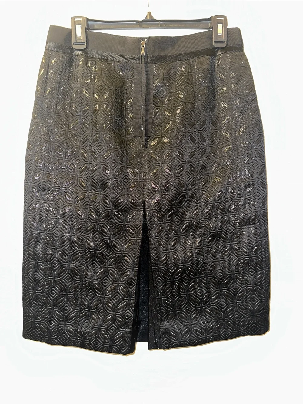 Ann Taylor Black Textured Skirt - Size 6